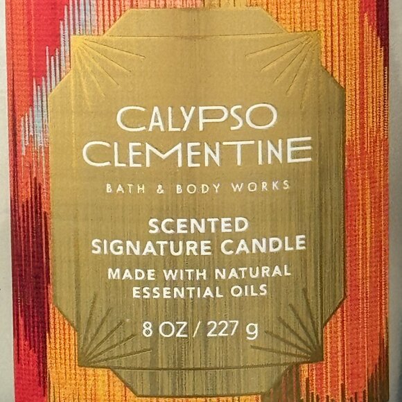 BBW Calypso Clementine Bath & Body Works Single Wick Candle - Picture 3 of 10